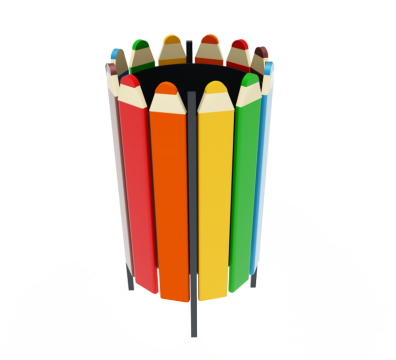 Урна деревянная круглая Карандаш