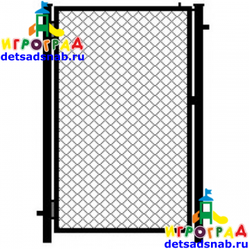 Калитка сетка оцинкованная 1800х1000 мм (в комплекте петли)