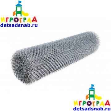 Сетка рабица ячейка 55х55х1,6 мм 1,8х10 метров, оцинкованная