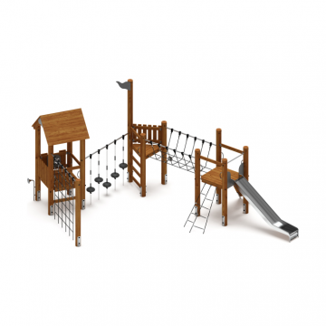 Игровой комплекс (лиственница темный ) ДИК 2.24.02-Л.И1.01