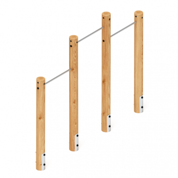 Турник взрослый тройной (лиственница) СО 2.20.10-Л.И1