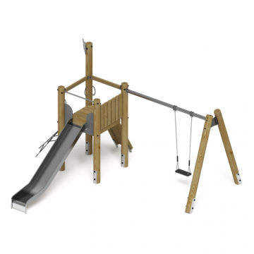 Игровой комплекс (лиственница орех) ДИК 2.24.03-Л.И1.02