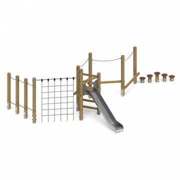 Игровой комплекс (лиственница орех) ДИК 2.24.07-Л.И1.02