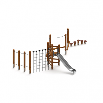 Игровой комплекс (лиственница темный) ДИК 2.24.07-Л.И1.01