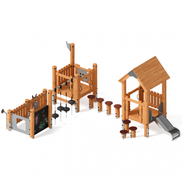 Игровой комплекс (лиственница) ДИК 1.24.04-Л.И1