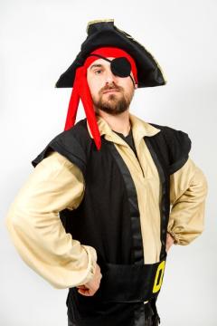 Пират со шляпой взрослый размер 50-52/180