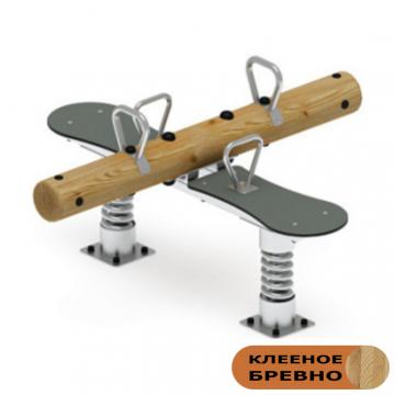 Качалка-балансир на двух пружинах (Лиственница орех) ИО 23.24.01-Л.И1.02