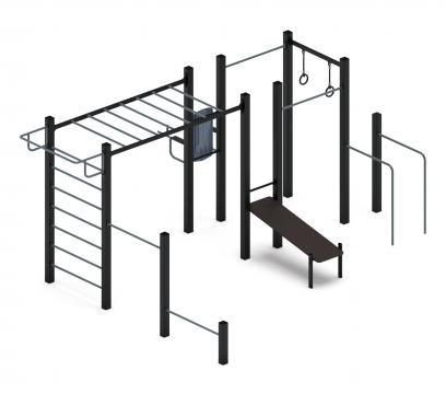 Многофункциональный спортивный комплекс (серый) МК 100.04-03