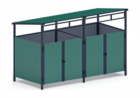 Ограждение мусоросборника Навес контейнерной площадки для мусора 3П (Арт. Б048)