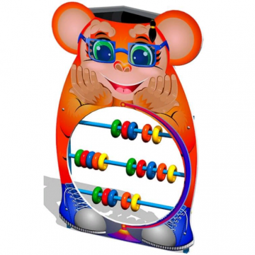 Игровая панель "Счеты-обезьянка" для теневого навеса