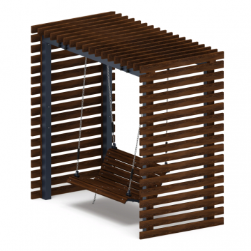 Пергола с качелями - МФ 78.01.02-01.И1 /без поликарбоната/