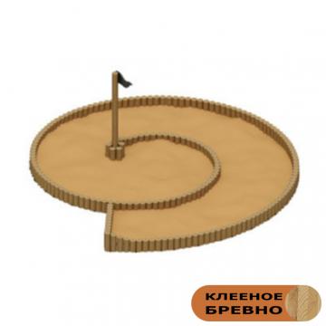 Песочница Улитка (Лиственница орех анкера) ИО 5.24.03-Л.И1.02