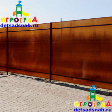 Забор из поликарбоната Эконом Н=2100 мм
