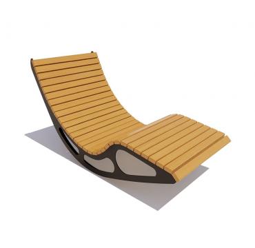 Шезлонг-качалка "Премиум" (лиственница)