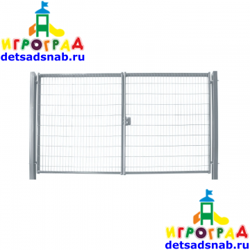 Ворота сетка оцинкованная 1800х3000 мм (в комплекте петли и упор)