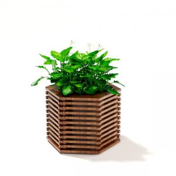 Параметрическая цветочница "Шестигранник"