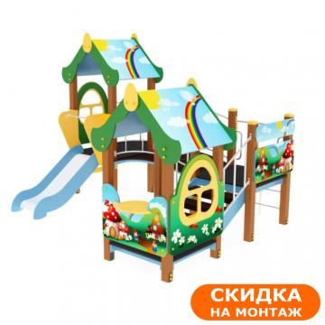 Детский игровой комплекс «Теремок» Лесная сказка H=750 ДИК 34-003