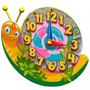 Игровая панель "Часы Улитка" для теневого навеса